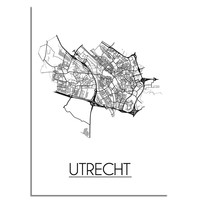 Utrecht Plattegrond poster