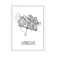 Utrecht Plattegrond poster