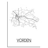 DesignClaud Vorden Stadtplan-poster