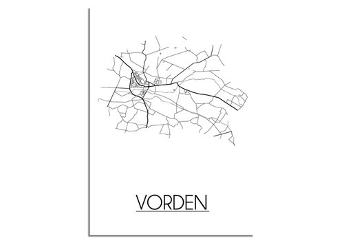 DesignClaud Vorden Stadtplan-poster