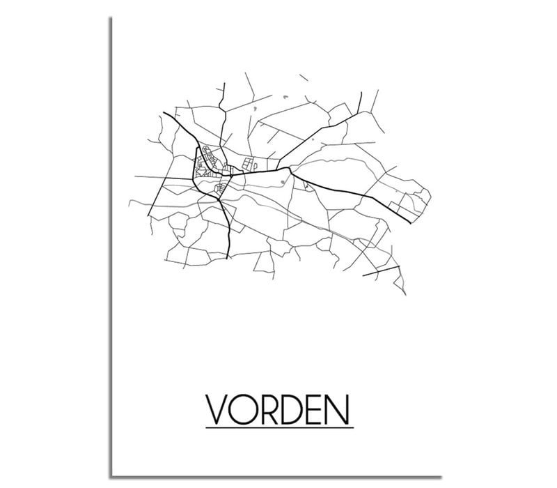 Vorden Plattegrond poster