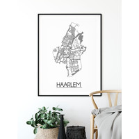 Haarlem Stadtplan-poster