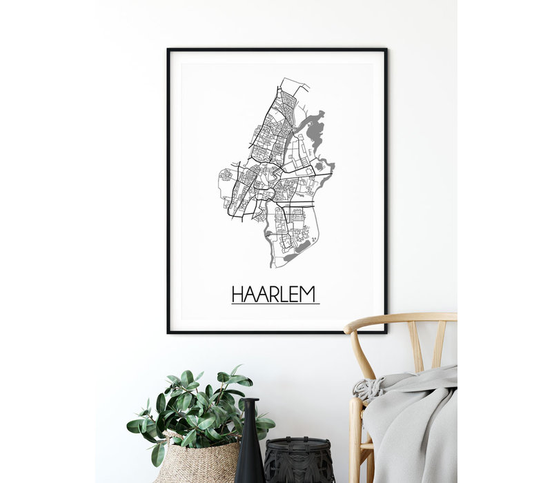 Haarlem Stadtplan-poster