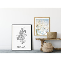 Haarlem Stadtplan-poster