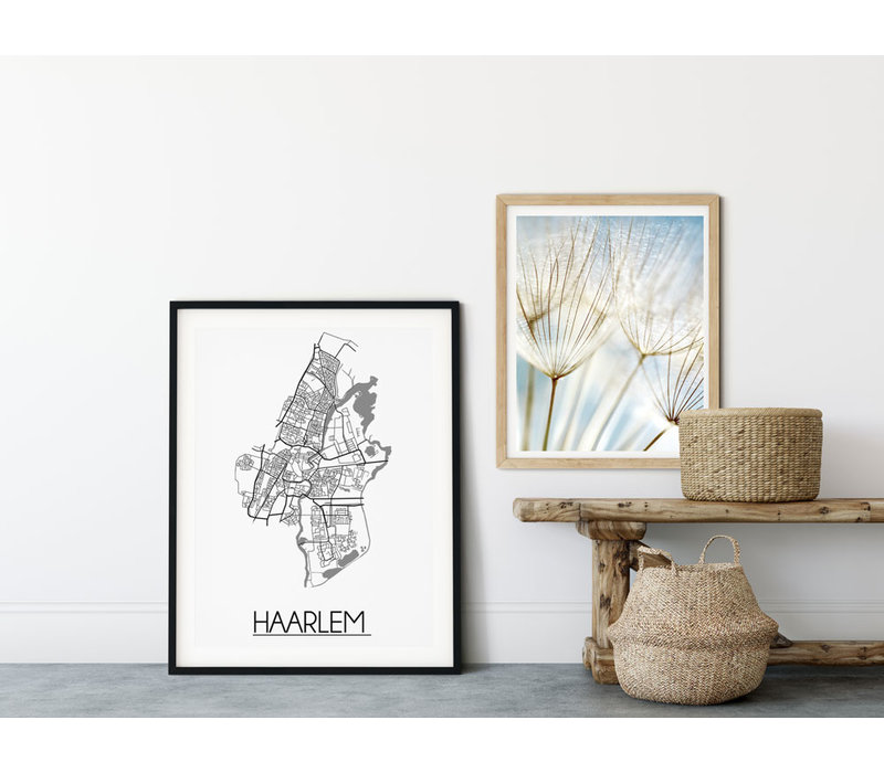 Haarlem Stadtplan-poster