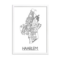 Haarlem Stadtplan-poster