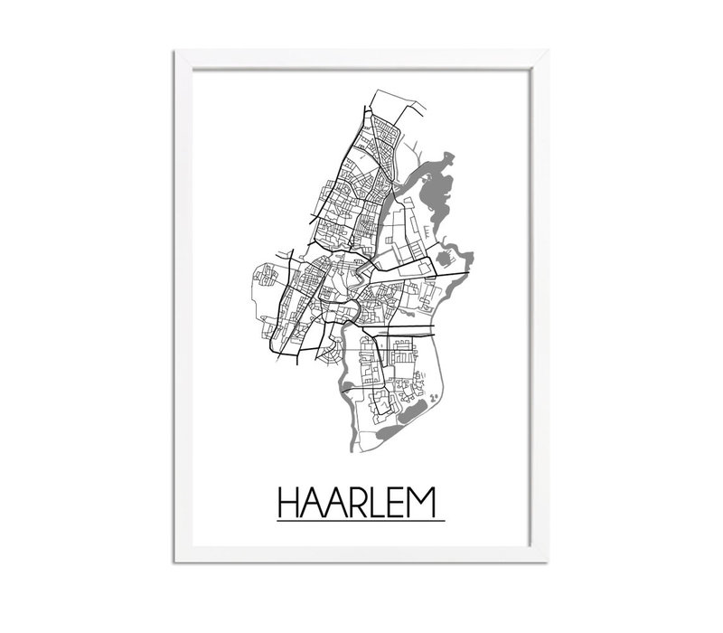 Haarlem Stadtplan-poster