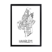 Haarlem Stadtplan-poster