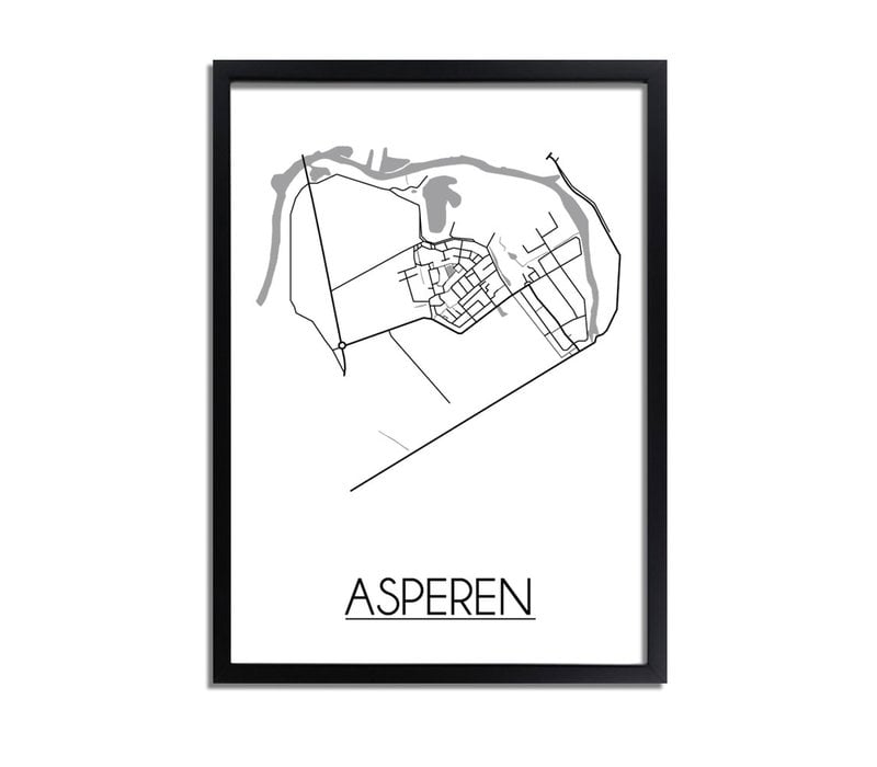 Asperen Plattegrond poster