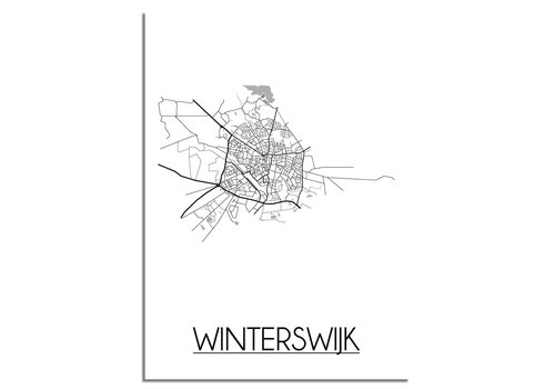 DesignClaud Winterswijk Stadtplan-poster