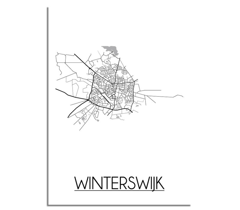 Winterswijk Stadtplan-poster