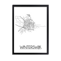 Winterswijk Stadtplan-poster