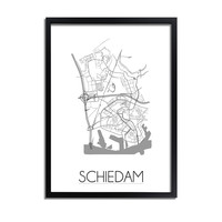 Schiedam Plattegrond poster