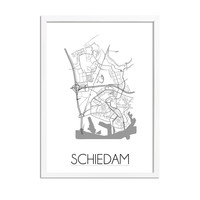 Schiedam Plattegrond poster