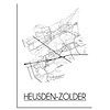 DesignClaud Heusden-Zolder Stadtplan-poster