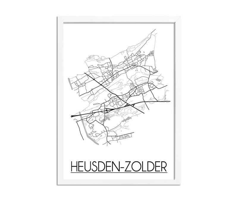 Heusden-Zolder Stadtplan-poster