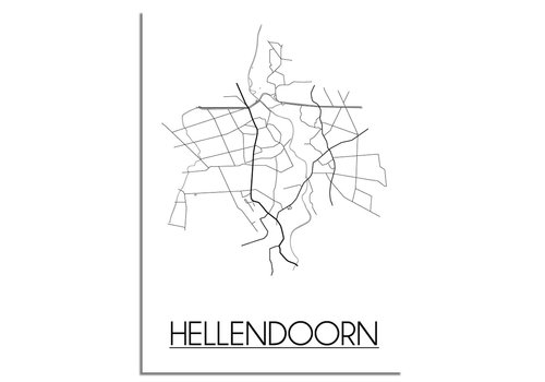 DesignClaud Hellendoorn Stadtplan-poster