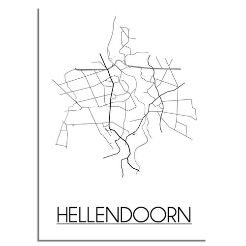 Hellendoorn Plattegrond poster 