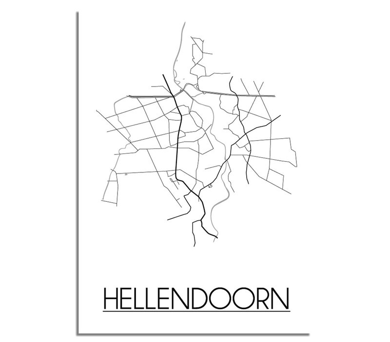Hellendoorn Stadtplan-poster