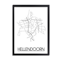 Hellendoorn Stadtplan-poster