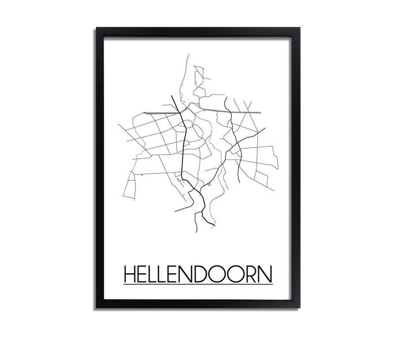 Hellendoorn Stadtplan-poster