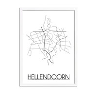 Hellendoorn Stadtplan-poster