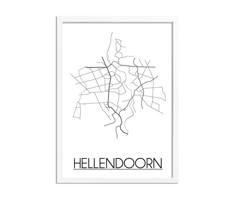 Hellendoorn Stadtplan-poster