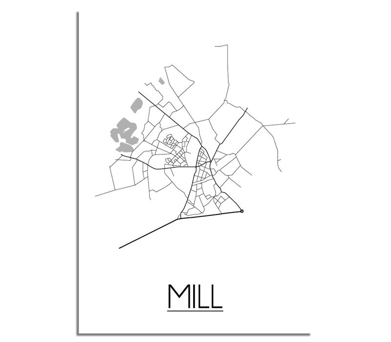 Mill Plattegrond poster