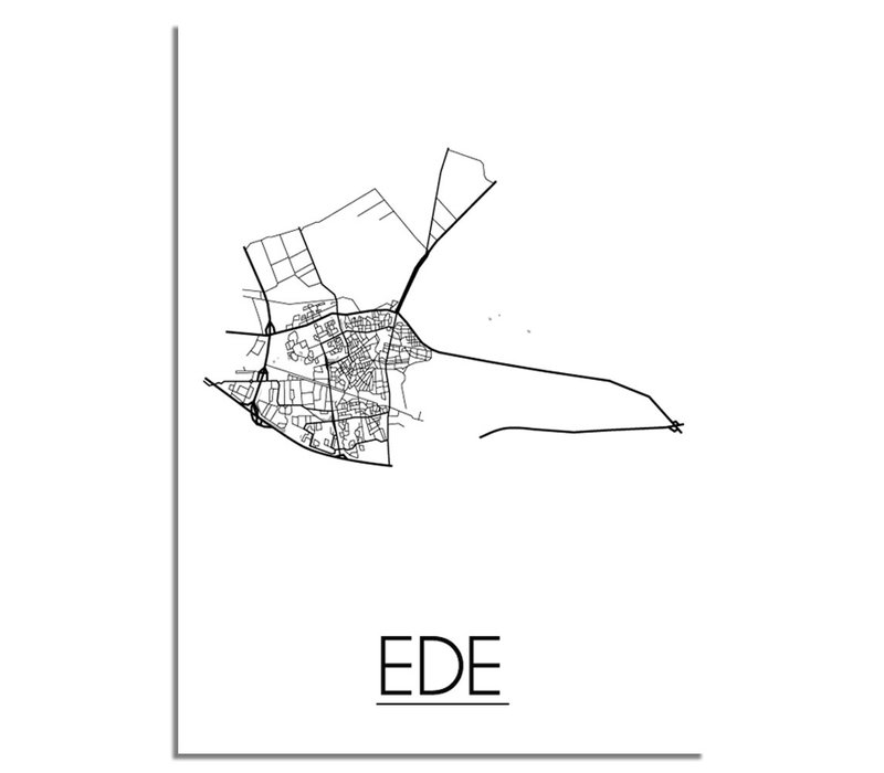 Ede Stadtplan-poster