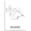 Heusden Plattegrond poster