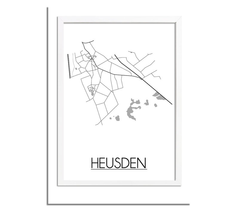 Heusden Stadtplan-poster