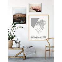 Katwijk aan Zee Stadtplan-poster