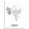DesignClaud Haren Stadtplan-poster