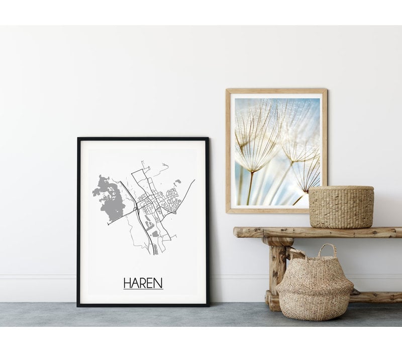 Haren Stadtplan-poster
