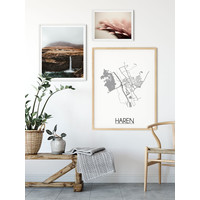 Haren Stadtplan-poster