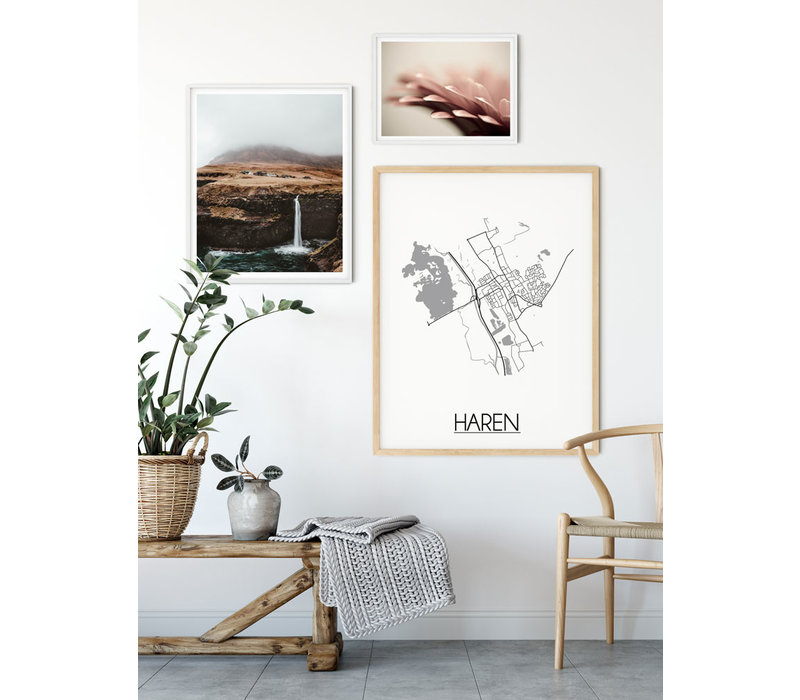 Haren Plattegrond poster