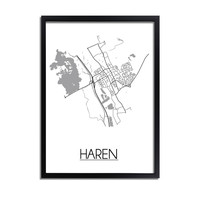Haren Stadtplan-poster
