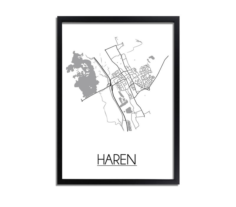 Haren Stadtplan-poster