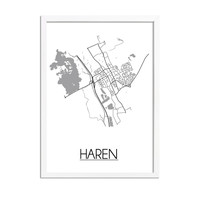 Haren Stadtplan-poster