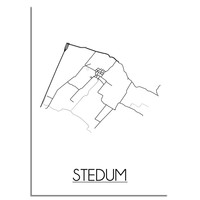 Stedum Stadtplan-poster