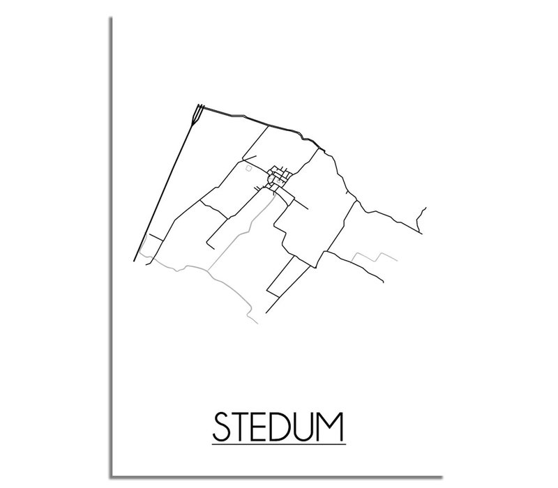 Stedum Stadtplan-poster