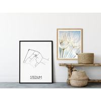 Stedum Stadtplan-poster