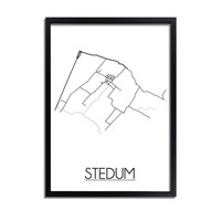 Stedum Stadtplan-poster