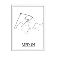 Stedum Stadtplan-poster
