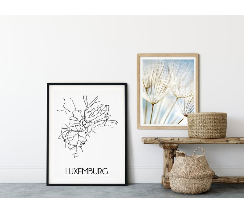 Luxemburg Stadtplan-poster