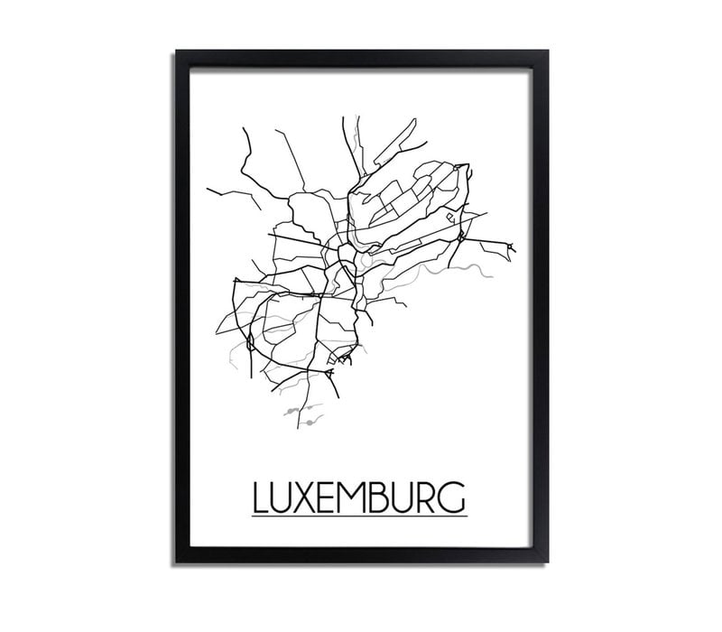 Luxemburg Stadtplan-poster
