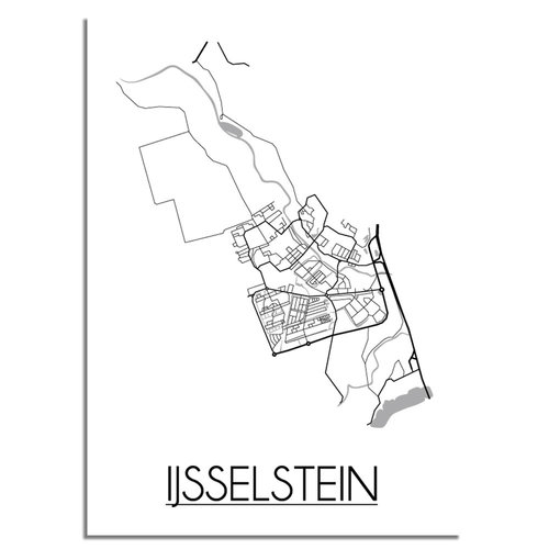 IJsselstein Plattegrond poster 