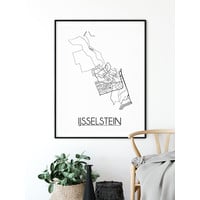 IJsselstein Stadtplan-poster