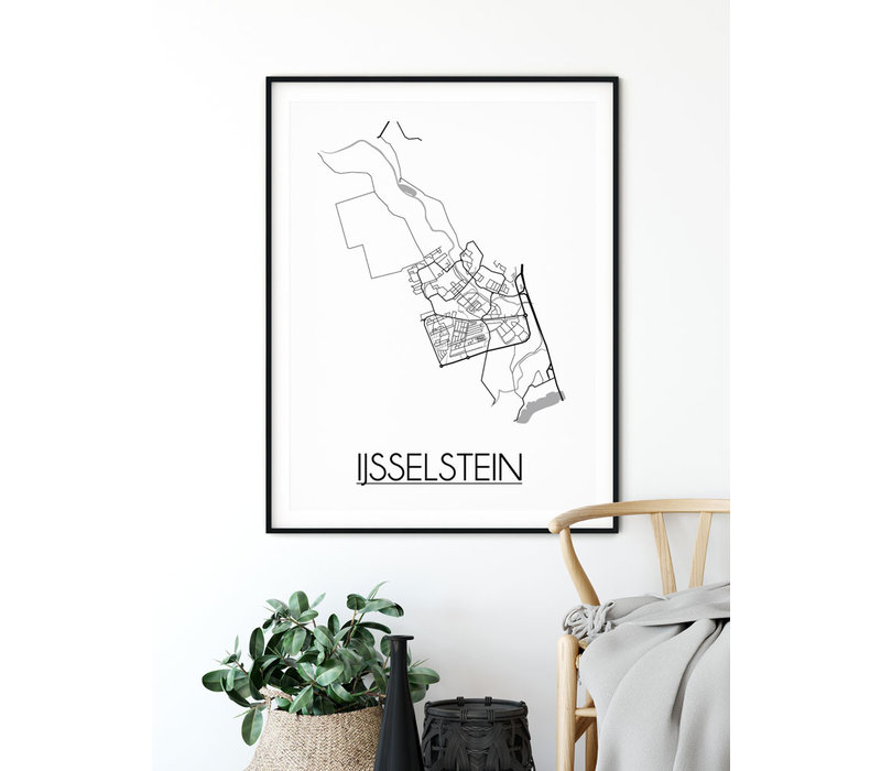 IJsselstein Stadtplan-poster