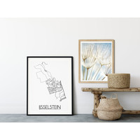 IJsselstein Stadtplan-poster